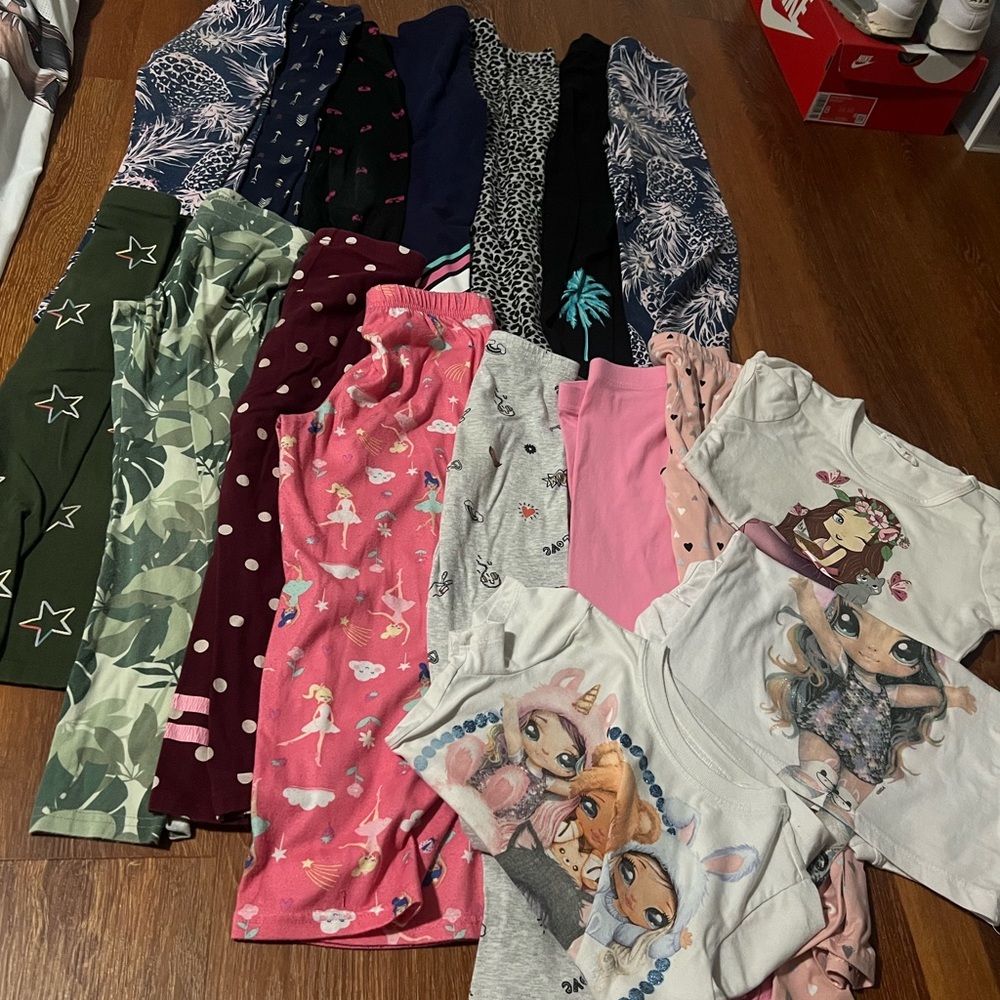 Girls leggings and shirt bundle